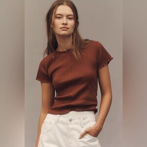 Pilcro Ruffle-Trim Baby T-Shirt